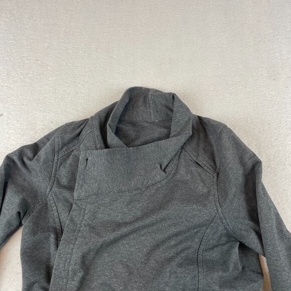 Lululemon Coast Easy Wrap Womens Sz 2-4 Jacket Heather Gray - Picture 5 of 10